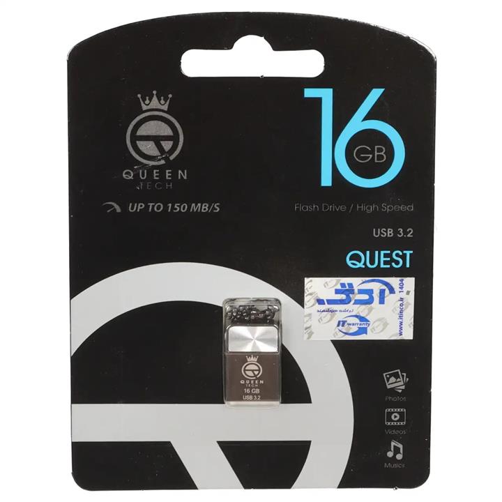 فلش مموری کویین تک مدل Quest USB 3.2 ظرفیت 16 گیگابایت