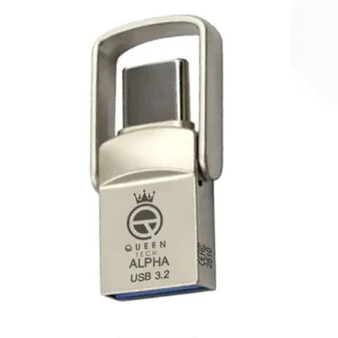 فلش مموری کویین تک مدل آلفا USB 3.2 Dual Type-C ظرفیت 64 گیگابایت